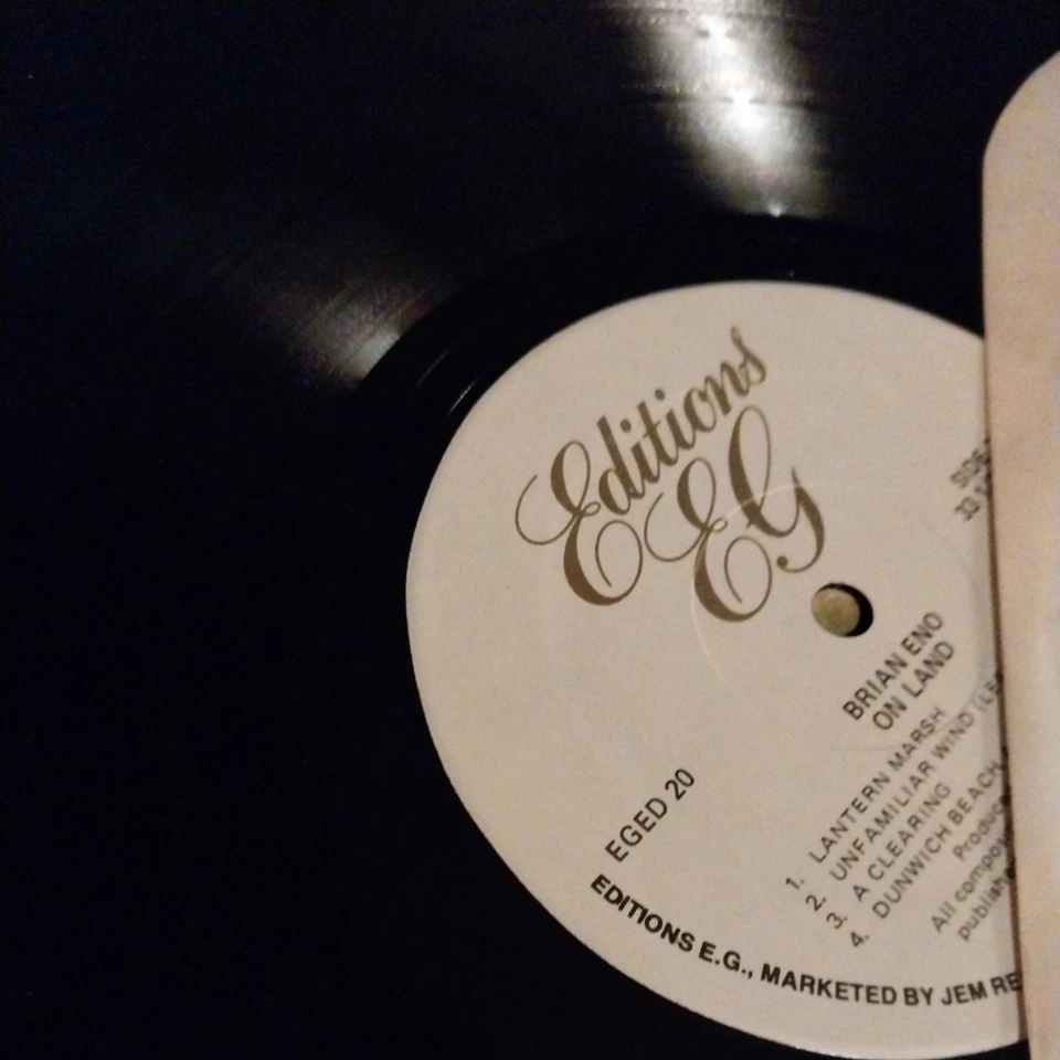 BRIAN ENO LP ON LAND AMBIENT 4 UK Record 1ST PRESS EX++ - Image 3 of 4