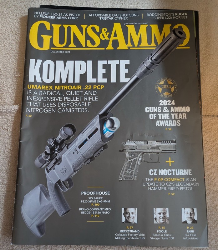 Guns & Ammo Magazine December 2024 Ammunition Smith & Wesson Silencer Sig Sauer