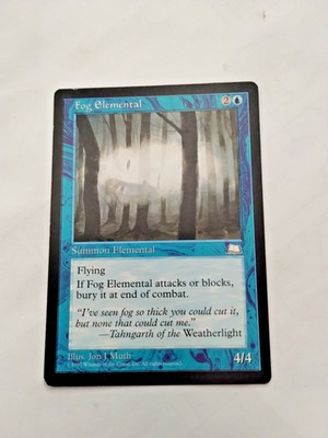 MTG Fog Elemental Weatherlight Regular Common - Some Edge Wear - See PIcs