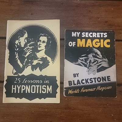 My Secrets Of Magic Book By Blackstone & 25 Lessons in Hypnotism
