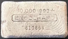 ENGELHARD 10oz 3rd Series Vintage Silver Bar X/Y FULL 8 Error bar s/n 811868 -50