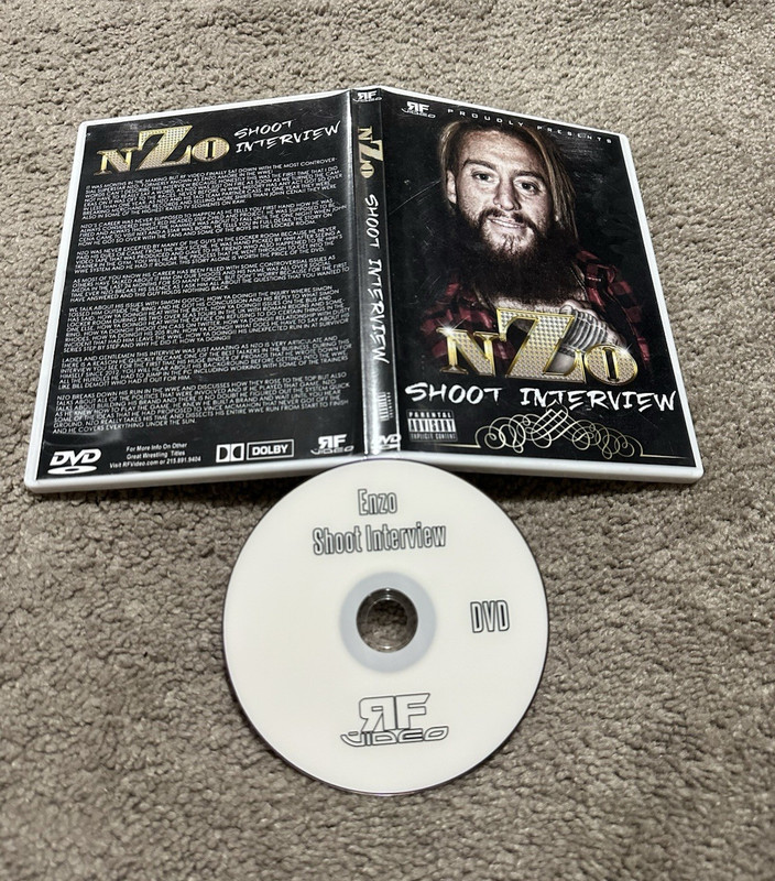 Enzo Shoot Interview DVD NR RF Video Pro Wrestling Movie Tall/DVD Case