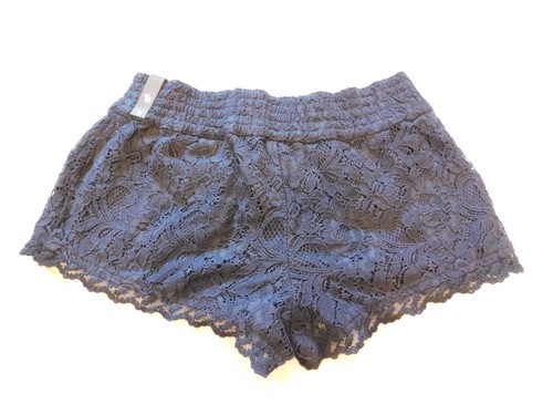 ABERCROMBIE & FITCH Girls XL/16 Shorts LOT~Plaid Stretch~Blue Lace Micro~vtg Y2K - Picture 5 of 22