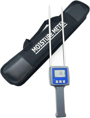 Portable Grain Flour Moisture Meter Tester 6-30% for Wheat Paddy Corn Flax Oats