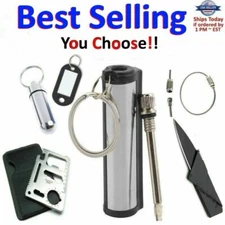 Striker Match Lighter Permanent Fire Starter Emergency Waterproof Survival Tools
