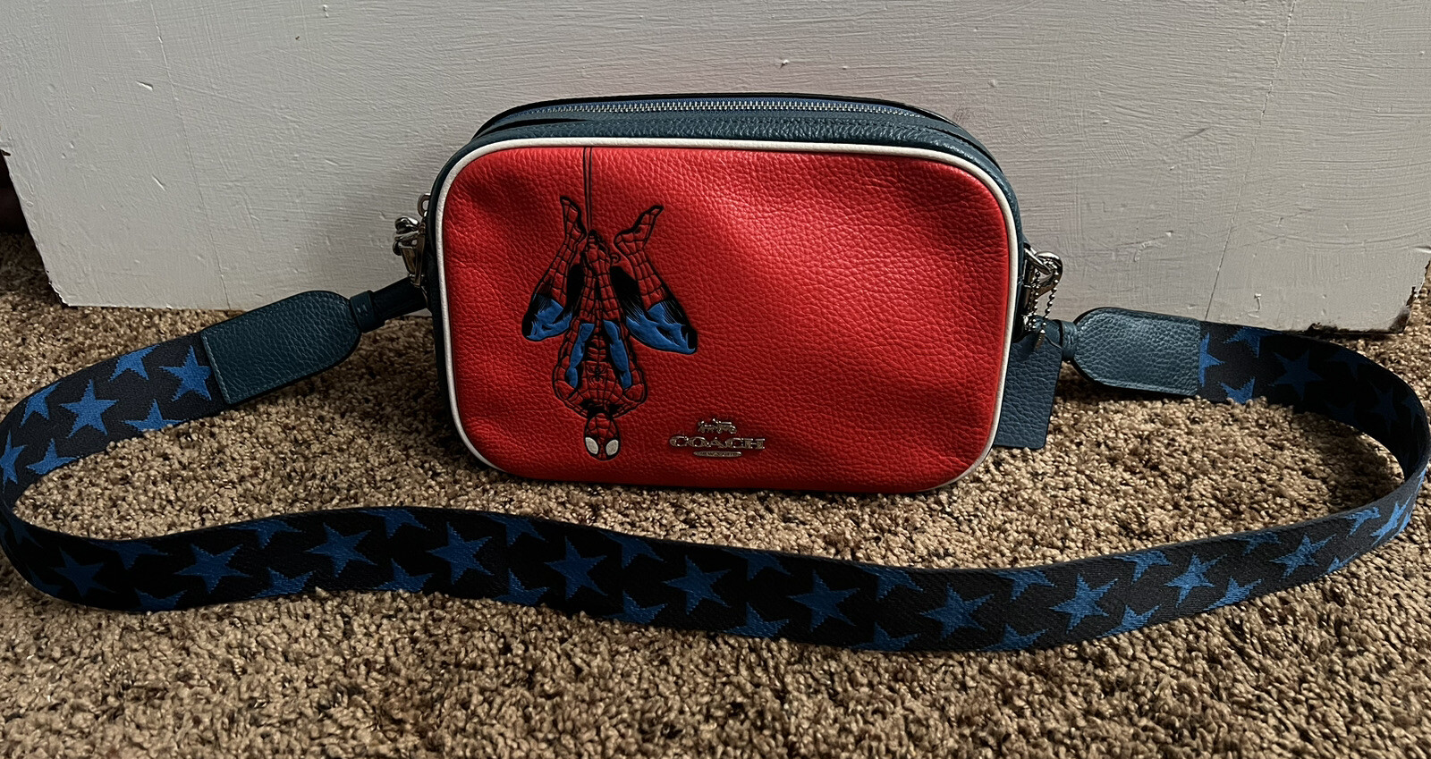 Coach X Marvel Jes Red Crossbody with Spider man Bag … Gem