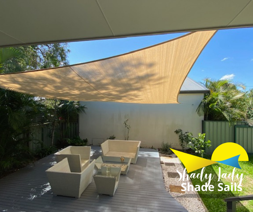 95% Sunsafe UV Rectangle Sand 1.5m X 4 m Shade Sail Sun Heavy Duty 280GSM BEIGE - Picture 21 of 21