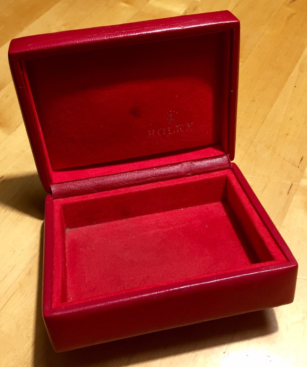 ROLEX レザー製レッドボックス ROLEX レザー製レッドボックス ROLEX Box Red GMT DATEJUST GOLD
