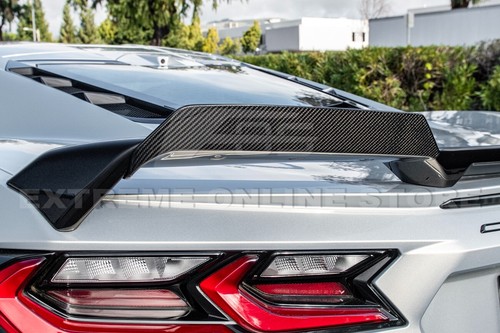 For 20-Up Corvette C8 | Z51 CARBON FLASH Rear Spoiler w/ CARBON FIBER Wickerbill - Picture 15 of 24