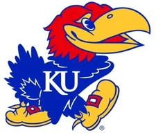 Kansas Jayhawks Logo - Die Cut Laminated Vinyl Sticker/Decal NCAA