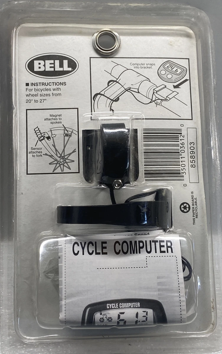 BELL Digital Speedometer 8 Functions. Bike Accessories Wheel Size