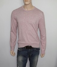 148 NEW John Varvatos Long Sleeve Crew Neck Sweater Lilac Mist XXL 100 Cotton