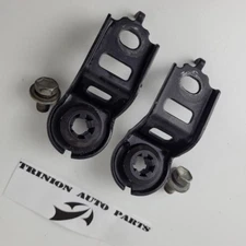 2003-2008 Toyota Corolla Top Radiator Mount Bracket with Grommets Black Pair OEM