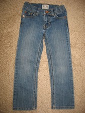 Girls' 4 Children's Place Skinny Stretch adjustable waist denim blue jeans pants
