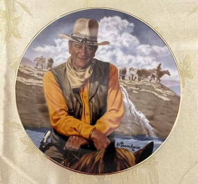 Franklin Mint Limited Edition John Wayne Collector Plate RUGGED