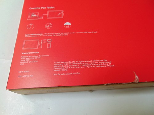 One by Wacom CTL472K1A PC or Mac Black Creative Pen Graphics Tablet Complete Set - Photo 3/15