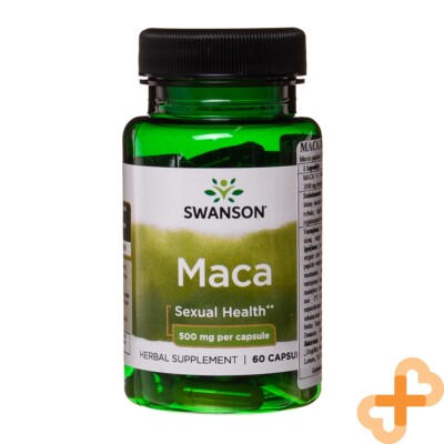 Swanson 2000mg Maca 60 Kapseln Sexuelle Gesundheit Unterstützung Ergänzung