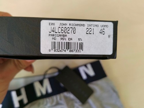 Slip boxer biancheria intima uomo John Richmond, Parigamba J4LC60270-221 modale - Foto 9 di 10