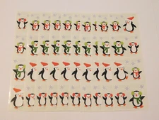 Mrs. Grossman's Stickers Lot of 10 Strips ~Christmas Penguins~ 2014 Scrapbooking