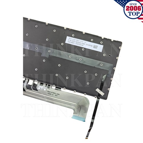 New US Keyboard Backlit for HP Elite Dragonfly G3 Dragonfly G4 13.5'' Black - Afbeelding 7 van 8