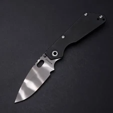 Strider Knives Performance SnG - Ghost MagnaCut Blade / Black Titanium Handles