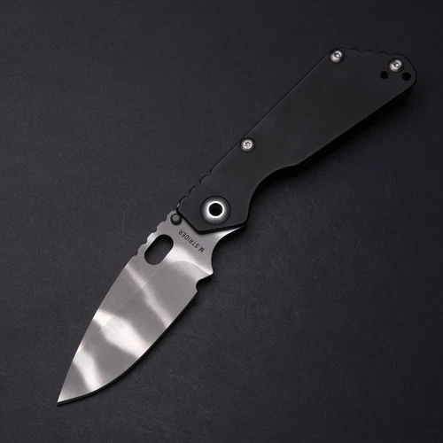 Strider Knives Performance SnG - Ghost Stripes MagnaCut / Black Titanium Handles