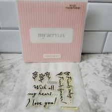 CTMH Close To My Heart Friends Forever Acrylix Stamp Set B1122