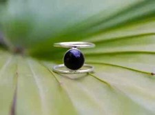Handmade Black Onyx Gemstone 925 Sterling Silver Statement Ring All Size R244