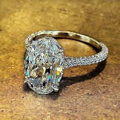 925 Sterling Silver Rings Solitaire Ring Cubic Zirconia Ring