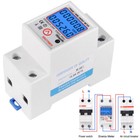 230V Digital LCD Kwh Wattmeter Power Consumption Energy Meter Electric Din Rail