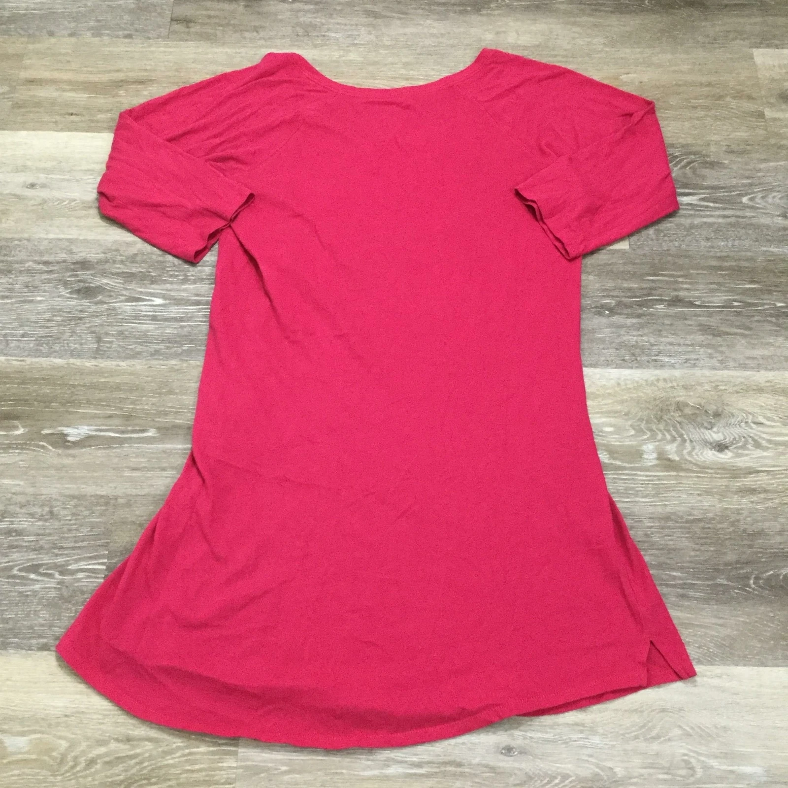 UNDERCOVER Abito Camicia Rosa VICTORIA'S SECRET Grafica Girocollo Maniche 3 4 Donna Taglia S