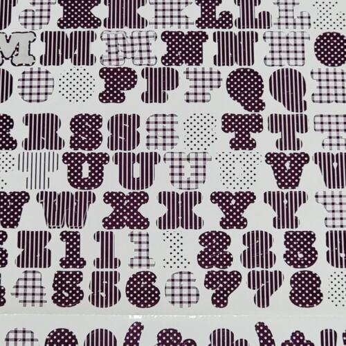 Making Memories ABC Stickers 4 Sheets Purple Yellow Black Funky Scrapbooking Lot - Picture 3 of 10