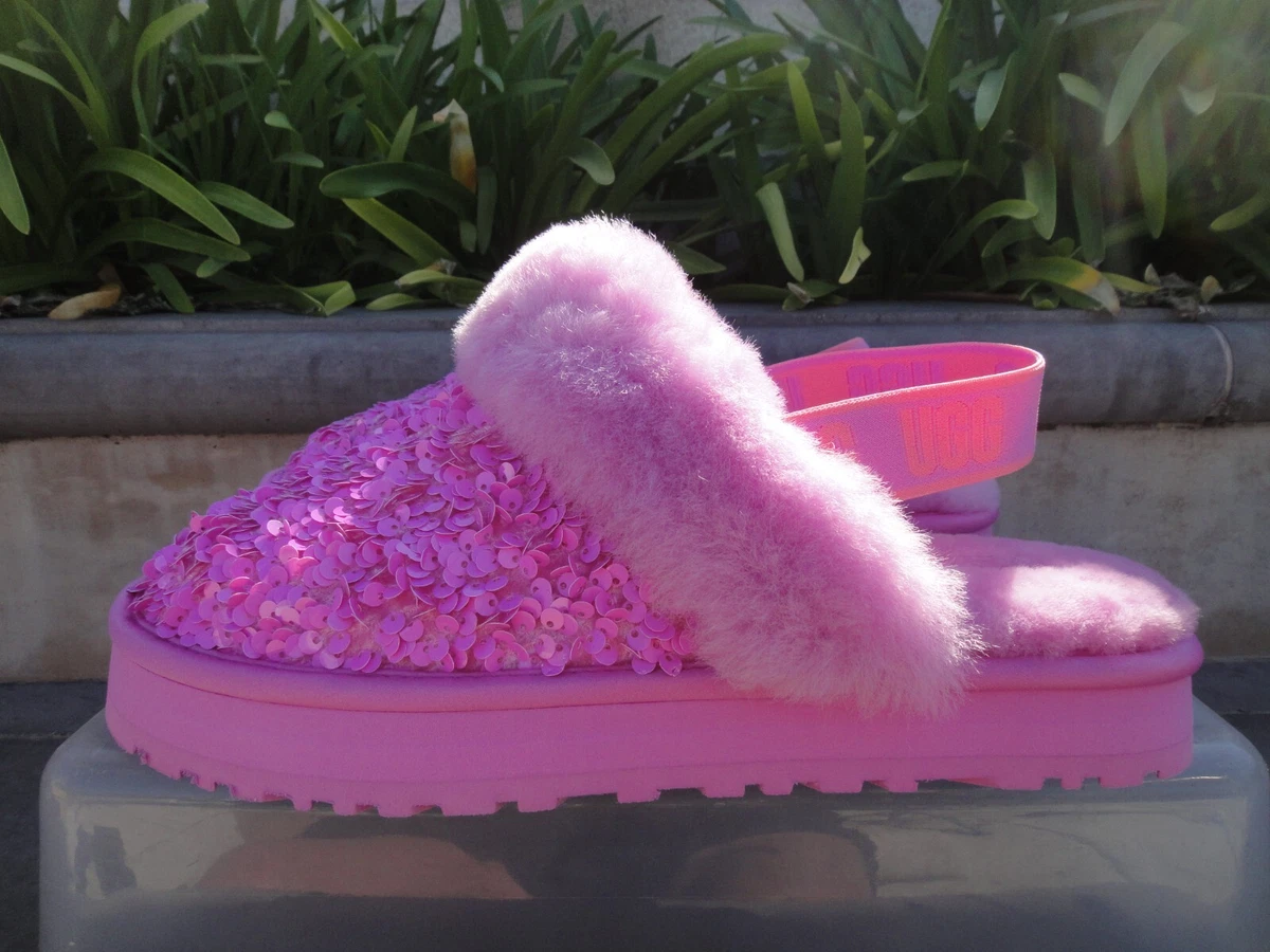 Ugg Funkette Sequin Shearling Inside Clog, Echinacea Youth Size 6M