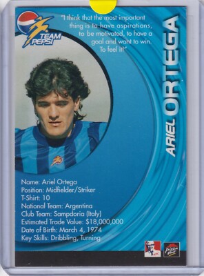 2002 PEPSI COLA THAILAND ISSUE ARIEL ORTEGA CARD | eBay UK