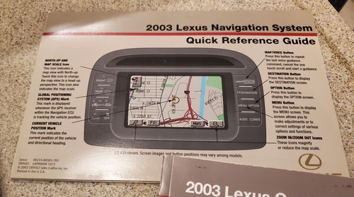 2003 LEXUS SC430 OWNERS MANUAL GUIDE BOOKS & PEN SET WITH CASE & DEALER CARDS - 第 6/19 張圖片