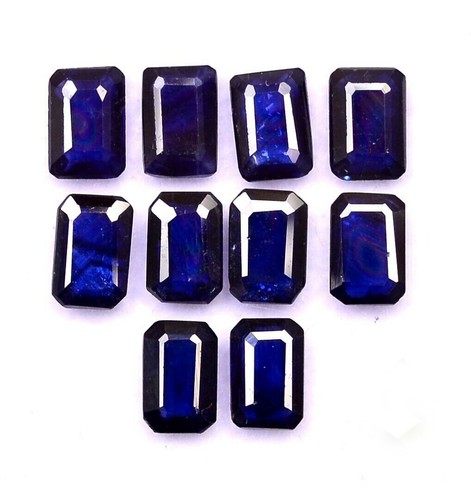 Natural Blue Sapphire Octagon Cut Loose Calibrated Gemstone Ready for Jewelry - Picture 9 of 12