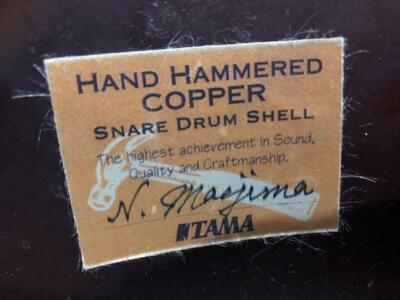 TAMA snare drum hand hammered copper PC455H from Japan | eBay