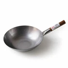Hancock 12" Flat Based Carbon Steel Wok - Commercial Quality