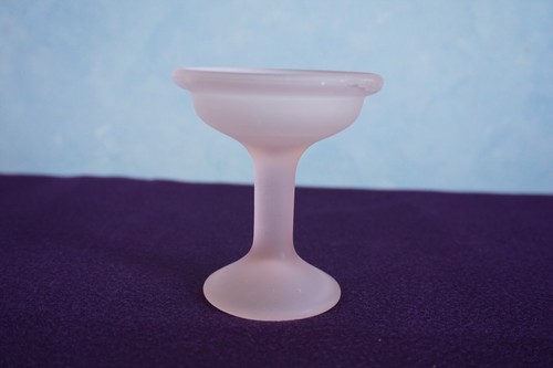 Pink satin frosted glass 2 piece fairy lamp tea light votive candle holder - Picture 12 of 17