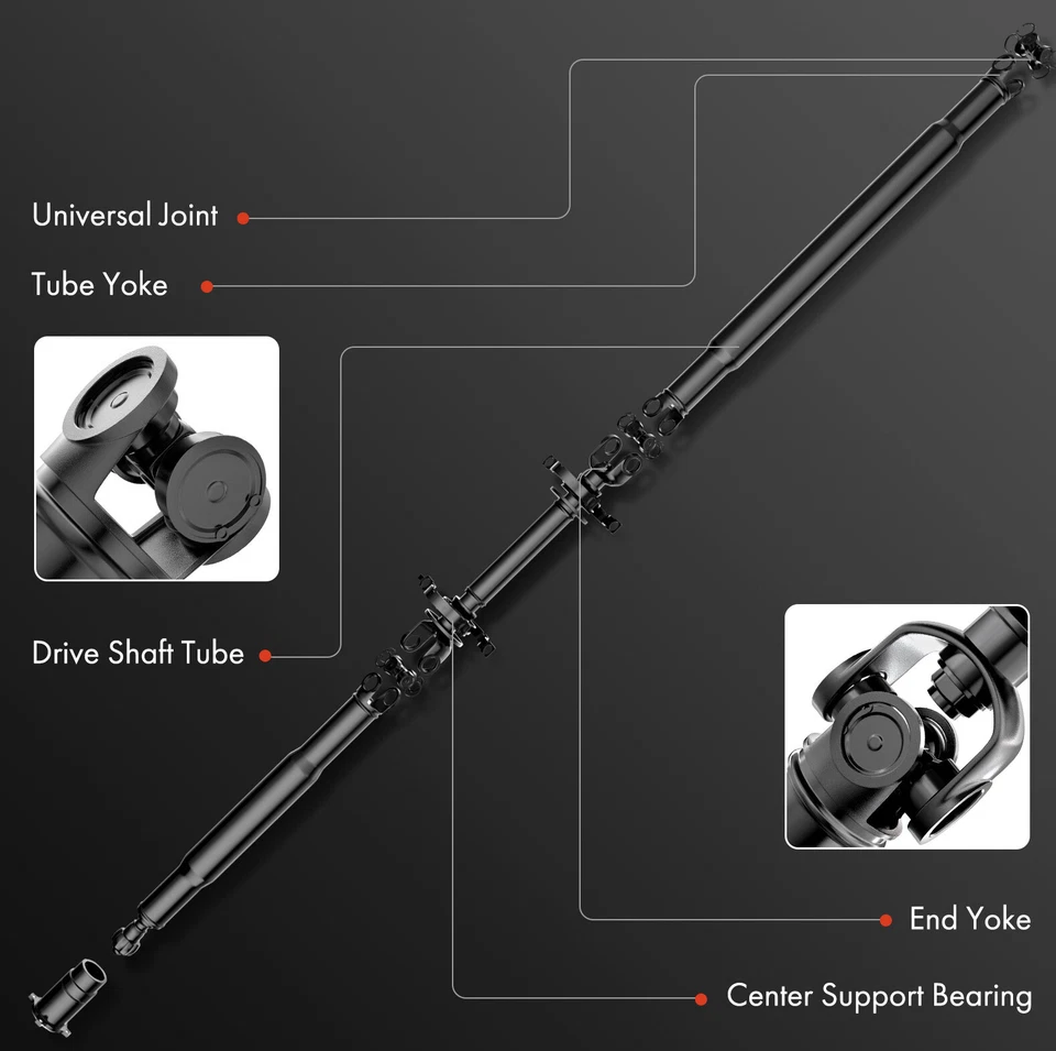 Rear Driveshaft Prop Shaft Assy for Chevy Express 2500 GMC Savana 3500 10-17 RWD - Изображение 3 из 4