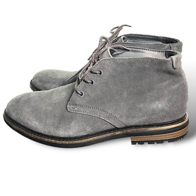 Calvin Klein Jeans Mens Gray Marston Suede Chukka Boots US Size