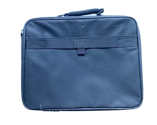Targus Black Laptop Travel Briefcase Messenger Bag Missing Shoulder Strap - Picture 4 of 7