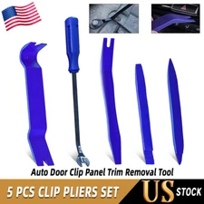 5PCS Car Trim Removal Tool Set Hand Tools Pry Bar Panel Door Interior Clip Kit