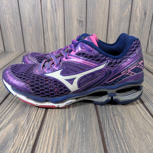 Mizuno Wave Creation 17 Women 6 Purple Running Jogging Athleisure Shoes Sneakers