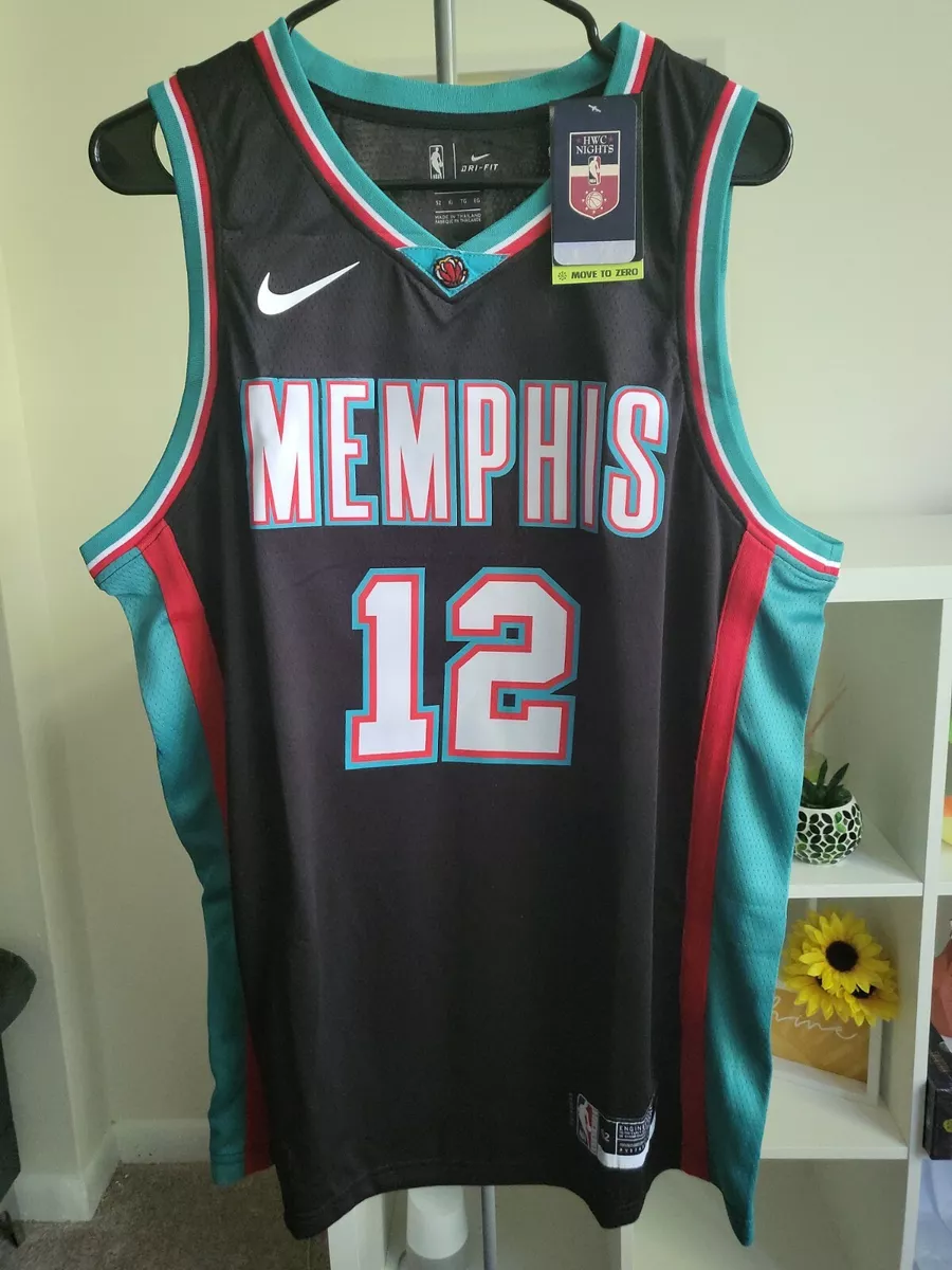 Memphis Grizzlies Ja Morant 12 Swingman NBA Black SIZE M Jersey