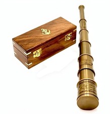 Marine Telescope Nautical Antique Solid Brass Maritime Pirate Spyglass 20" gift