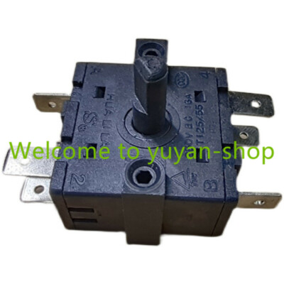 1pc HUALILAI FZ31-9 16A 250V T125/55 Rotary Switch 6 pins 5 positions #V63L CH