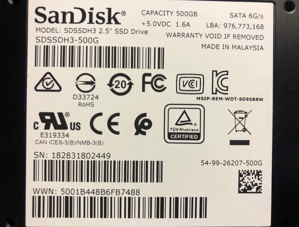 Sandisk ssd ultra store 3d 500gb
