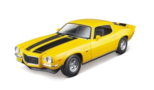 Maisto Diecast Model Special Edition 1:18 scale - 1971 Chevrolet Camaro (Yellow) - 第 1/2 張圖片