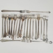 LOT DE 22 COUVERTS VINTAGE FRUITS DE MER COUVERTS ARGENTERIE RÉUTILISATION RÉUTILISABLE